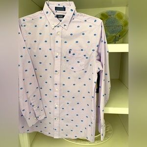 Boys IZOD nautical dress shirt size 18/20